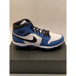 Nike Air Jordan 1 Mid TD White Royal Football Cleats FJ6805-104 Men’s
